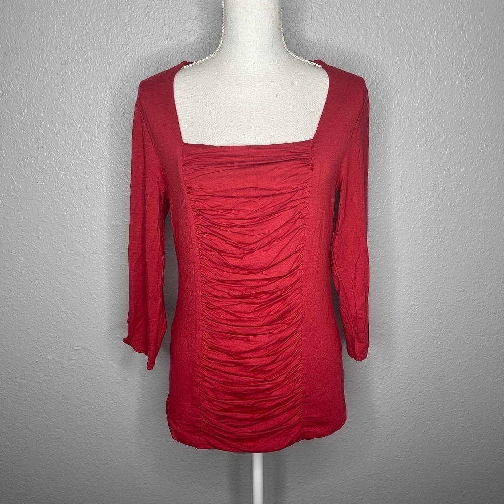 Grace Elements Top With Ruching - image 1